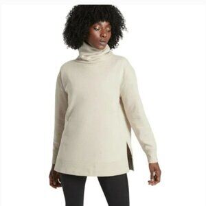 Athleta 24/7 Funnel Neck Cream Sweatshirt -M